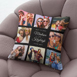 BEST FREUNDS Modernes, schicker Instagram Foto Col Kissen<br><div class="desc">Custom Besties Foto Kissen mit eigenen personalisierten Namen in einem Insta freundlichen Foto Collage Grid. Perfektes Geschenk für einen wahren Abschluss oder eine süße Geburtstagskarte für Ihre beste Freundin für immer. Das ist die schwarze Version.</div>