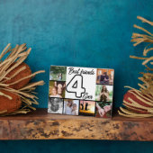 Best Friend 4-Ever Foto Collage Plaque Fotoplatte (Seite)
