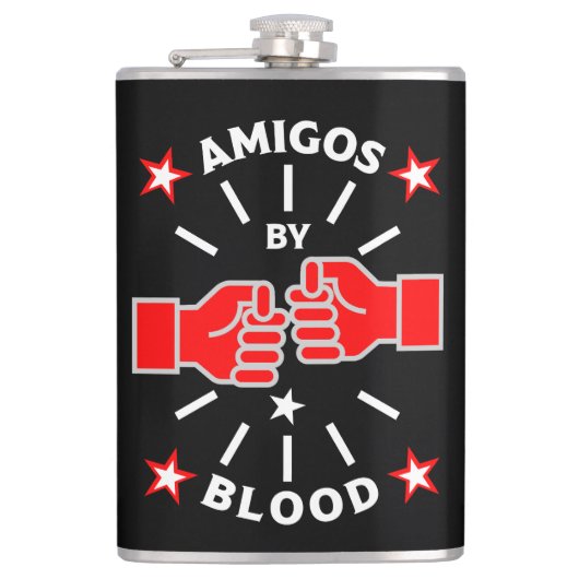 Best Friend Amigos Flachmann (Vorderseite)