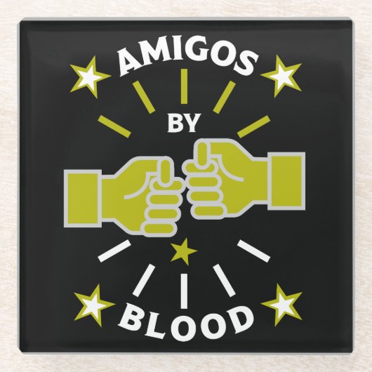 Best Friend Amigos Glasuntersetzer (Vorderseite)