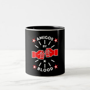 Best Friend Amigos Zweifarbige Tasse