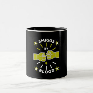Best Friend Amigos Zweifarbige Tasse