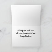 "BEST FRIEND" AUF IHRER WEDDING Day LIEBE/FUN CARD Karte (Innenseite)