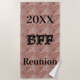 Best Friend Beach Trip Pool Party Pastellrosa Strandtuch