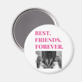 Best Friend BESTE FREUNDIN Besties Foto Magnet (Vorderseite/Rückseite)