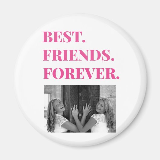 Best Friend BESTE FREUNDIN Besties Foto Magnet (Vorne)
