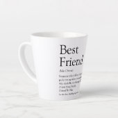 Best Friend BESTE FREUNDIN - Definition Spaß Milchtasse (Linke Ecke)