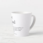 Best Friend BESTE FREUNDIN - Definition Spaß Milchtasse (Rechte Ecke)