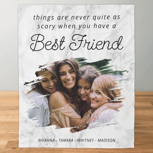 Best Friend BESTE FREUNDIN Foto Fleece Blanket