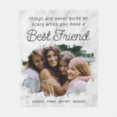 Best Friend BESTE FREUNDIN Foto Fleece Blanket (Vorderseite)