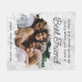 Best Friend BESTE FREUNDIN Foto Fleece Blanket (Vorderseite (Horizontal))