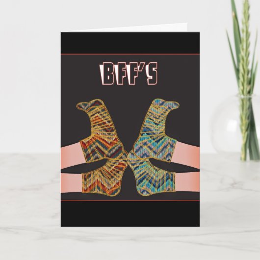 BEST FRIEND BESTE FREUNDIN GIRLFRIENDS HELLO CARD KARTE (Vorderseite)