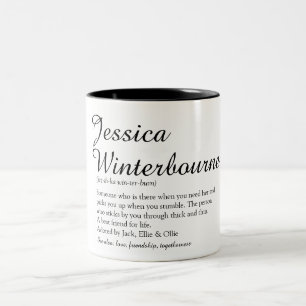 Best Friend BESTE FREUNDIN Name Definition Chic Sk Zweifarbige Tasse
