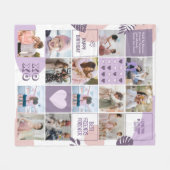 Best Friend Besties BESTE FREUNDIN Foto Collage Ro Fleecedecke (Vorderseite (Horizontal))