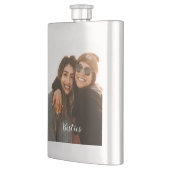 Best Friend Besties Custom Foto Flachmann (Links)