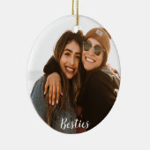 Best Friend Besties Custom Foto Keramik Ornament (Rechts)