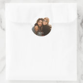 Best Friend Besties Custom Foto Runder Aufkleber (Tasche)