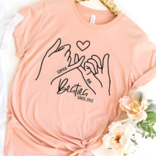 Best Friend Besties Seit dem Jahr Gaben Custom T - T-Shirt