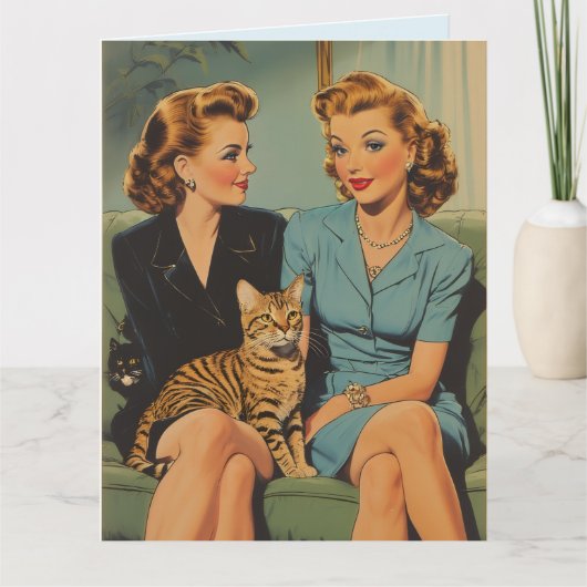 BEST FRIEND BFF BIRTHDAY RETRO GREETING CARD KARTE (Vorderseite)