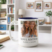 Best Friend BFF Soul Sisters Mug Zweifarbige Tasse