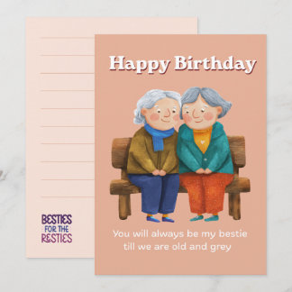 Best friend Birthday Card Einladung
