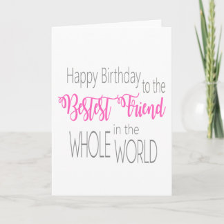 Best Friend Birthday Card Karte