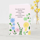 Best Friend Birthday Card Karte (Gelbe Blume)