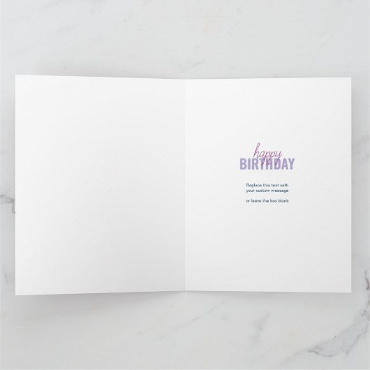 Best Friend Birthday Photo Collage Personalized Karte (Innenseite)