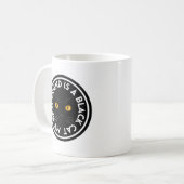 Best Friend Black Cat Kaffeetasse (Vorderseite Links)