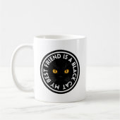 Best Friend Black Cat Kaffeetasse (Links)