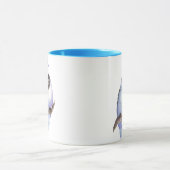 Best Friend, Blue Love Birds, Nature Tasse (Zentrum)