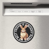 Best Friend Bunny Rabbit Magnet (In Situ (Geschirrspüler))