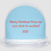 Best Friend Chicken Christmas Snow Globe Schneekugeln (Rückseite)