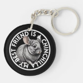 Best Friend Chinchilla Schlüsselanhänger (Rückseite)