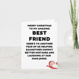 Best Friend Christmas Geschenke Karte