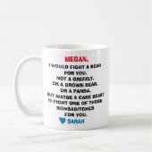 Best Friend Coffee Tasse, Funny best friend gips, Kaffeetasse (Links)
