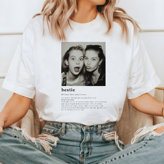 Best Friend Definition Foto | Custom Bestie T-Shirt