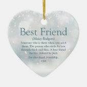 Best Friend Definition Frohe Weihnachten Keramik Ornament (Vorne)