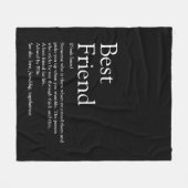 Best Friend Definition Personalisiert Fleecedecke (Vorderseite (Horizontal))
