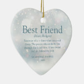 Best Friend Definition Winterschneeflocken Keramik Ornament (Rechts)