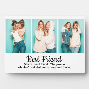 Best Friend Dictionary Typografie Drei Foto Fotoplatte