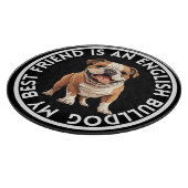 Best Friend English Bulldog Schneidebrett (Ecke)