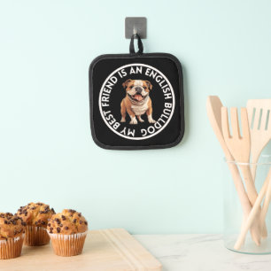 Best Friend English Bulldog Topflappen