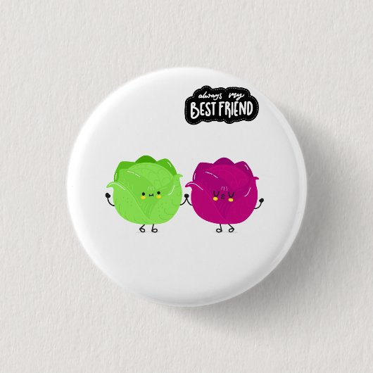 Best Friend Food Friendship Button (Vorderseite)