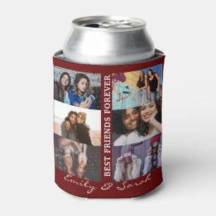 Best Friend Forever Custom 6 Foto Collage & Name Dosenkühler