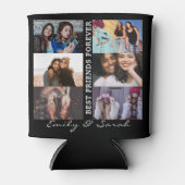 Best Friend Forever Custom 6 Foto Collage & Name Dosenkühler (Vorderseite)