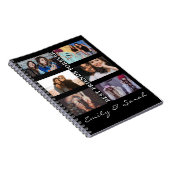 Best Friend Forever Custom 6 Foto Collage & Name Notizblock (Rechte Seite)