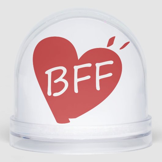 Best Friend Forever Friendship – Heartfelt Friend Schneekugeln (Vorderseite)