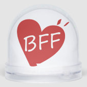 Best Friend Forever Friendship – Heartfelt Friend Schneekugeln (Rückseite)