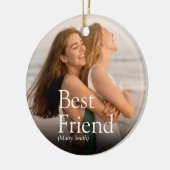 Best Friend Foto BESTE FREUNDIN Bestie Definition Keramik Ornament (Links)